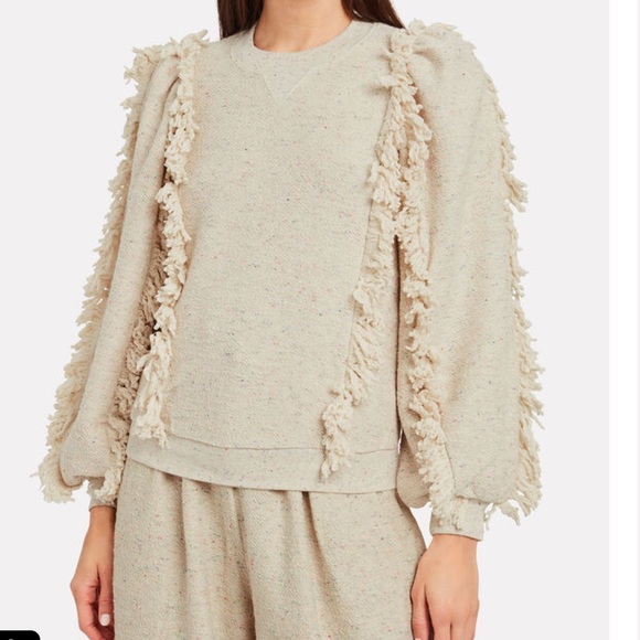 Ulla Johnson Fringe Sweatshirt - Picture 1 of 6